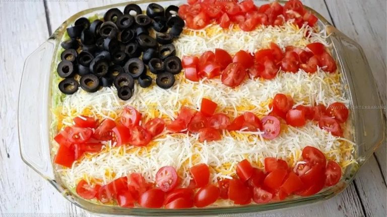 1530421 American Flag Layered Taco Dip Recipe